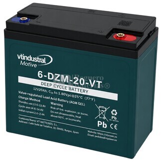 Bater�a Scooter El�ctrico 12V 20Ah | VT 6-DZM-20-VT